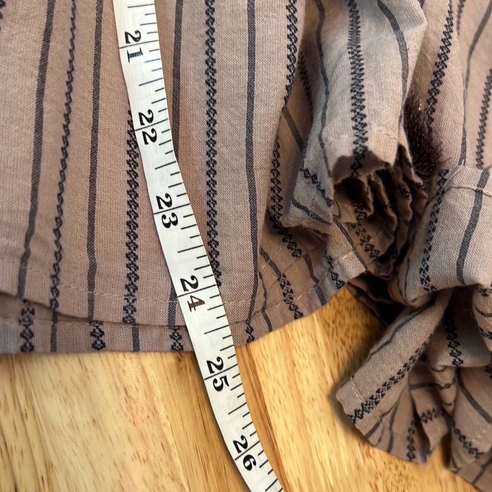 Wild Pearl Poet Sleeve Boho Top Small NWT - Picture 10 of 10